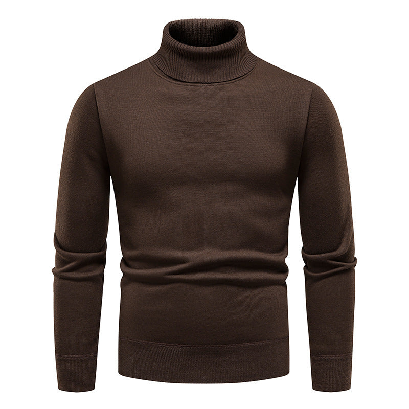 Men's Classic All-matching Fleece-lined Turtleneck Sweater