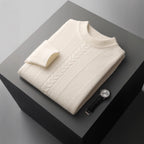 Half Collar Cashmere Sweater Men's Long Sleeve