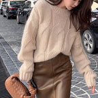 Fashion Loose Knit Sweater For Women