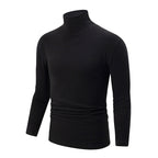 Autumn And Winter Men's Solid Color Versatile High-neck Base Layer Casual Fleece Top