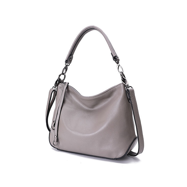 All-match Crossbody Bag Closed-toe Layer Cowhide Portable