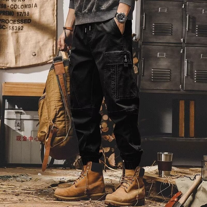 Loose Casual Ruan Handsome Ankle Banded Pants