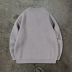 Loose Geometric Jacquard Pullover Knitted Sweater