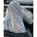 Cool And Stylish Streetwear Jacquard Full-print Jeans