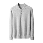 Cashmere Sweater Men's Lapel Pullover T-shirt