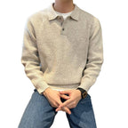 Lapel Knitwear Sweater Men's Business