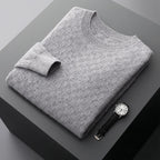 Round Neck Thickened Business Casual Cashmere Fall Winter Men Bottoming Knitted Sweater