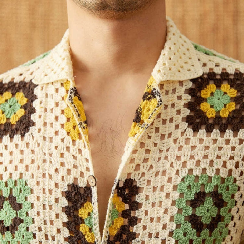 Lightweight Knitted Sweater Short Sleeve Casual Loose Cardigan