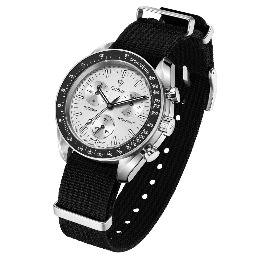 Cadisson Quartz Watch Movement Big Three Eyes Multi-functional Casual Waterproof