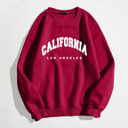 Womens Hoodies Long Sleeve Graphic California Letters Print