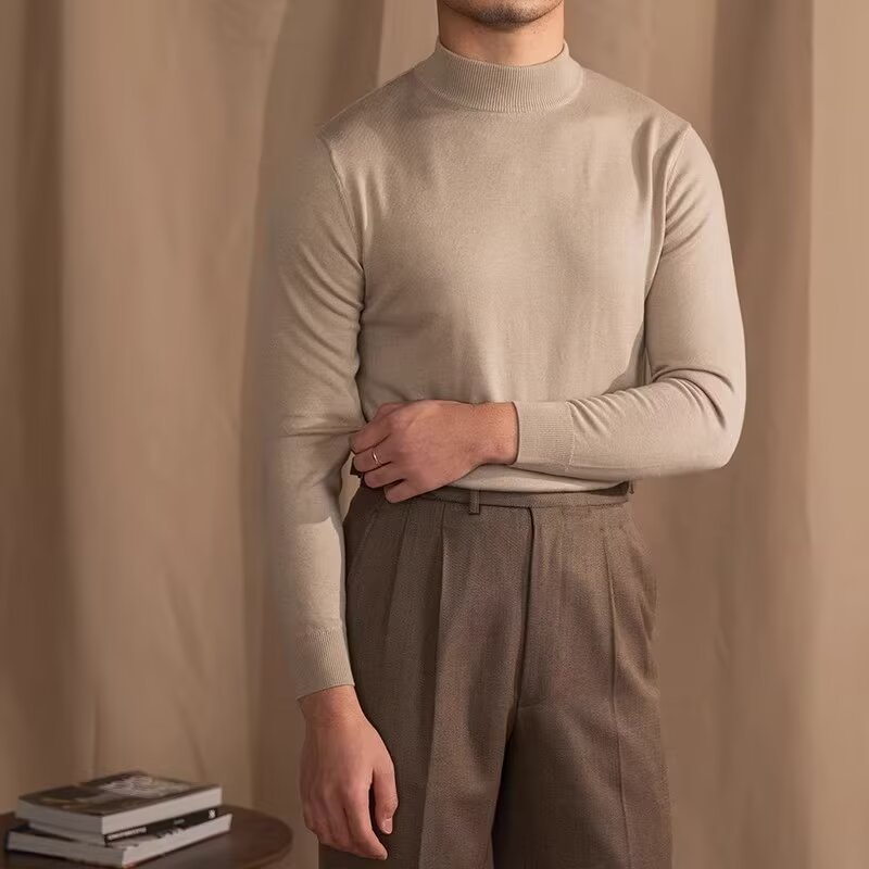 Sweater Commuter Daily Turtleneck Slim Fit All-matching Warm Bottoming Sweater