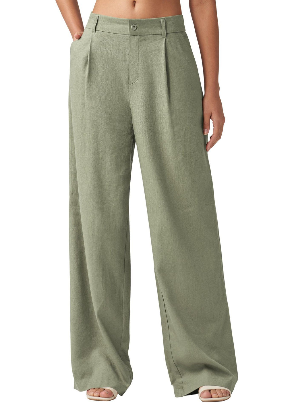 Loose Casual And Comfortable Pocket Straight-leg Pants