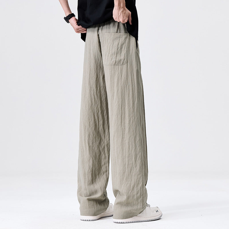 New Men's Summer Tencel Lyocell Breathable Sports Pants