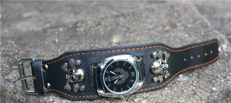 Personalized Men's Skull Square Watch