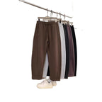 Heavy Industry Pleated Stand Cut Banana Pants Loose Wide Leg Solid Color