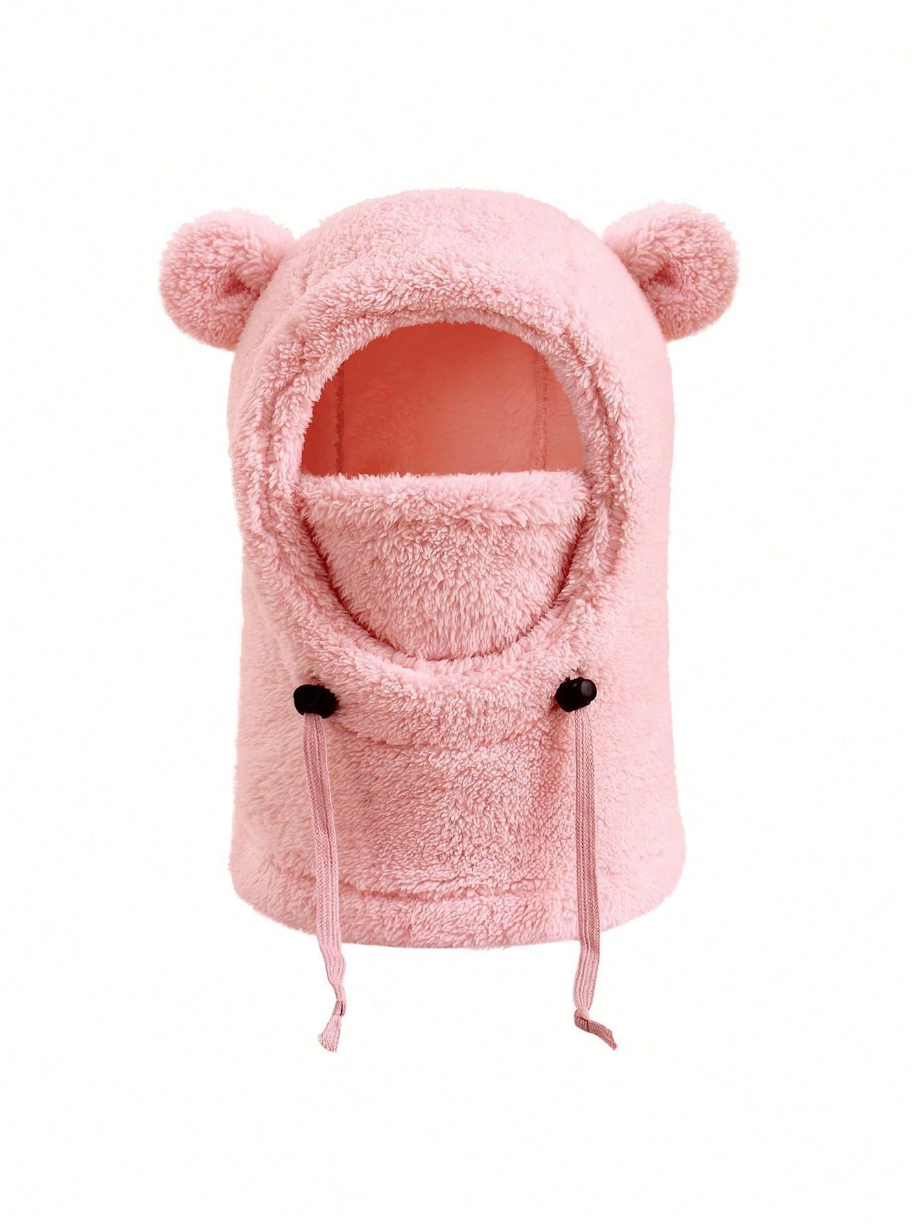Cute Bear Ear Children Outdoor Keep Warm Ear Protection Hoodie Neck Warmer