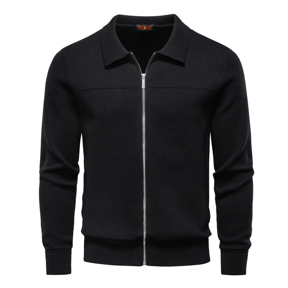 Cardigan Men's Zipper Business Casual Jacket