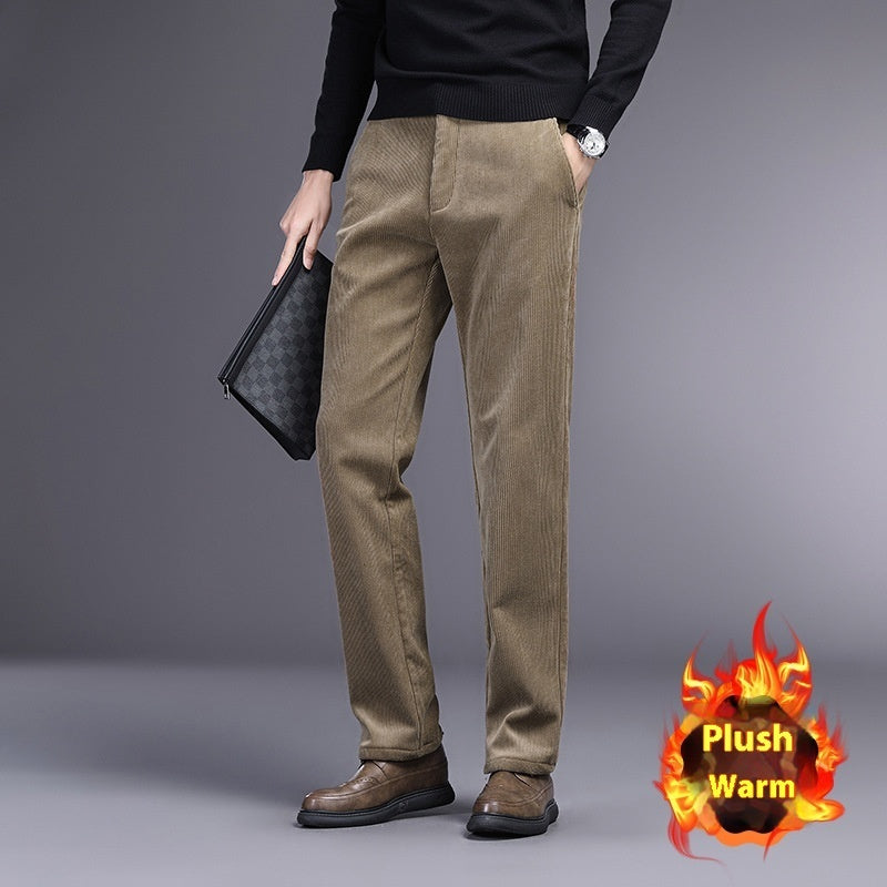 British Retro Middle-aged And Elderly Striped Pants