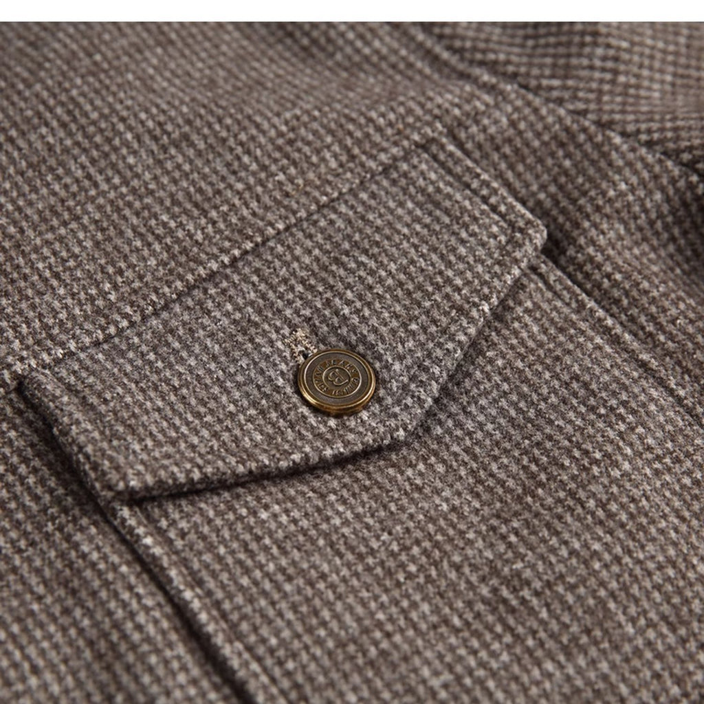 Plaid Jacket For Men With Slim Lapels