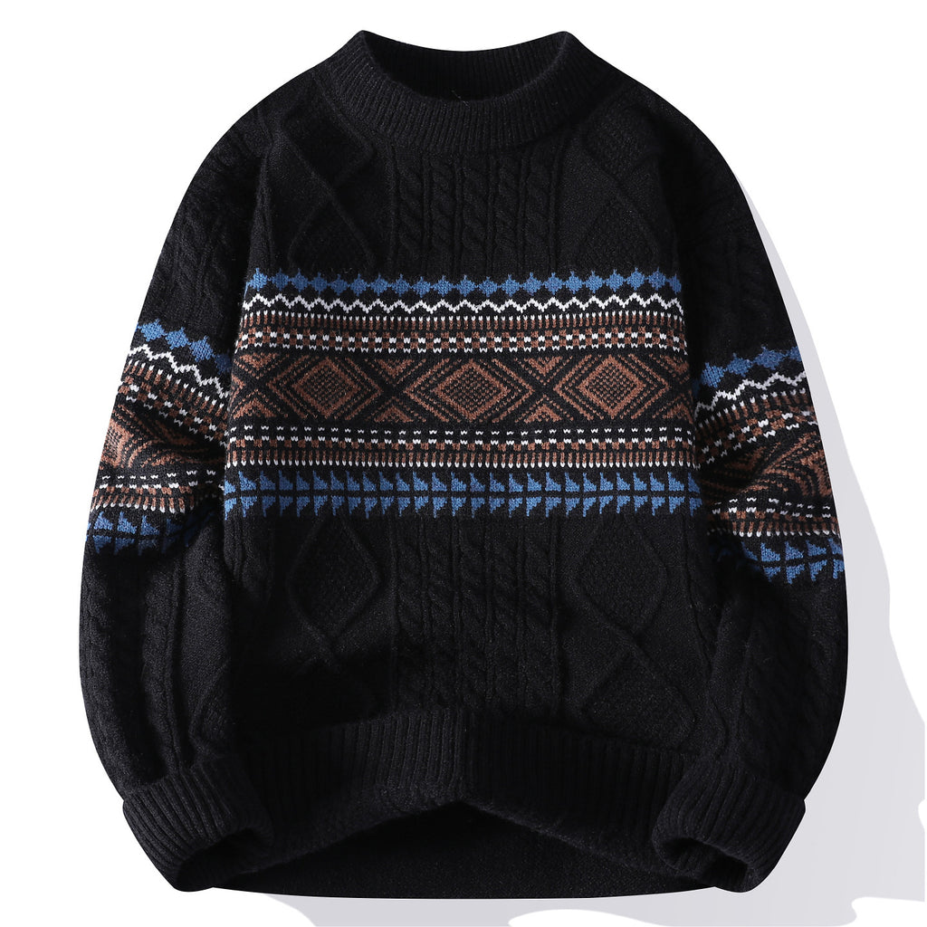 Autumn And Winter Fashion Trend Mock Neck Sweater Men
