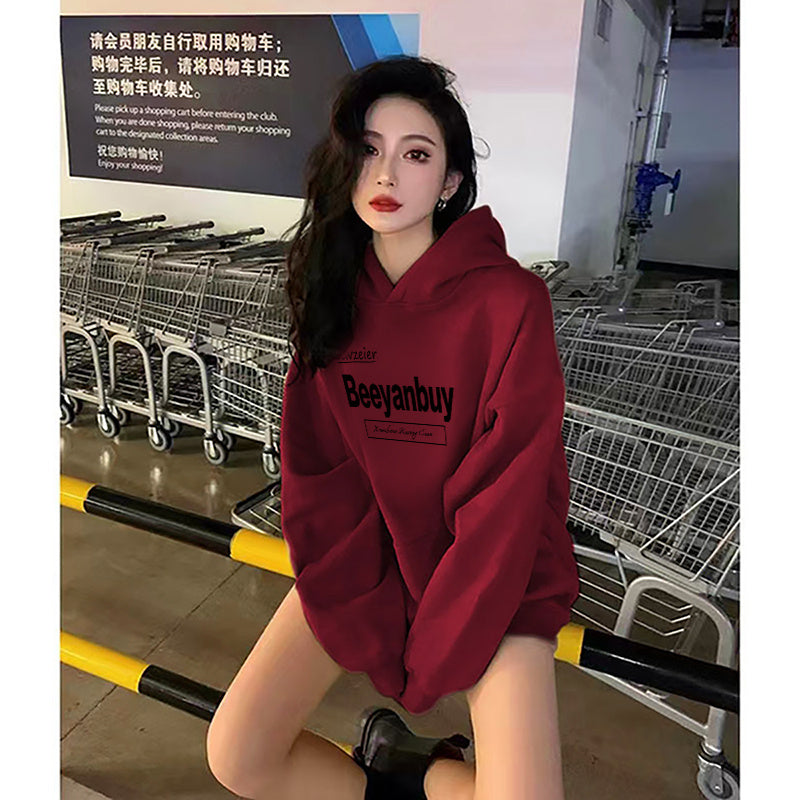 Women's Vintage Tea Hat Leisure Pullover Hoodie Coat