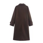 Women's Woolen Wide Version Long-cut Coat