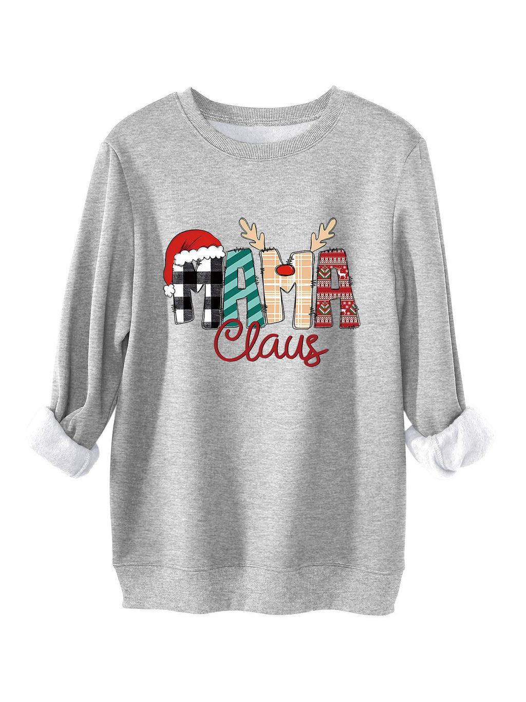 Women's Plus Size Loose All-matching Fleece-lined Sweater