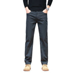 Straight Spring And Autumn Versatile Simple Loose Elastic Spring Men's Casual Pants