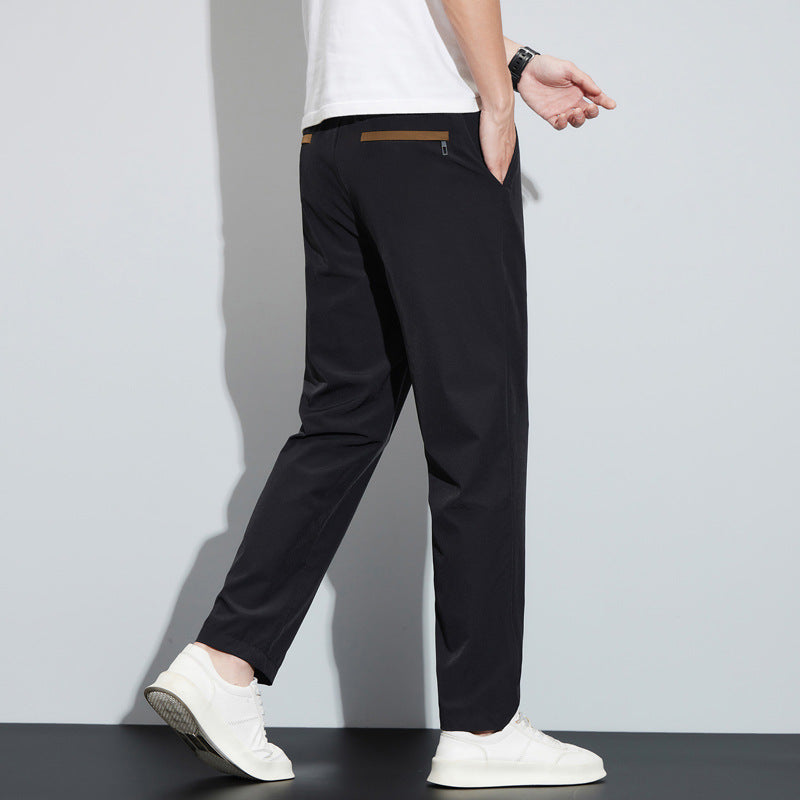 Ice Silk Quick-drying Loose Straight Sports Casual Pants