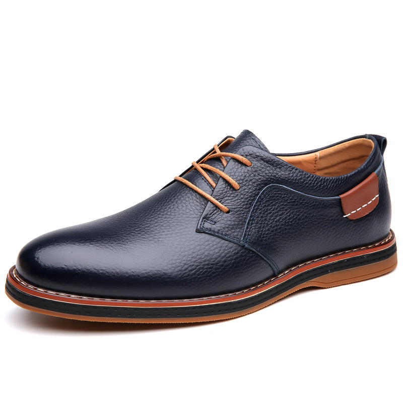 Men's Leather Shoes Plus Size Fashion Handmade Stitching