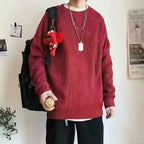 Loose Casual Retro Trendy Underwear Crew Neck Sweater