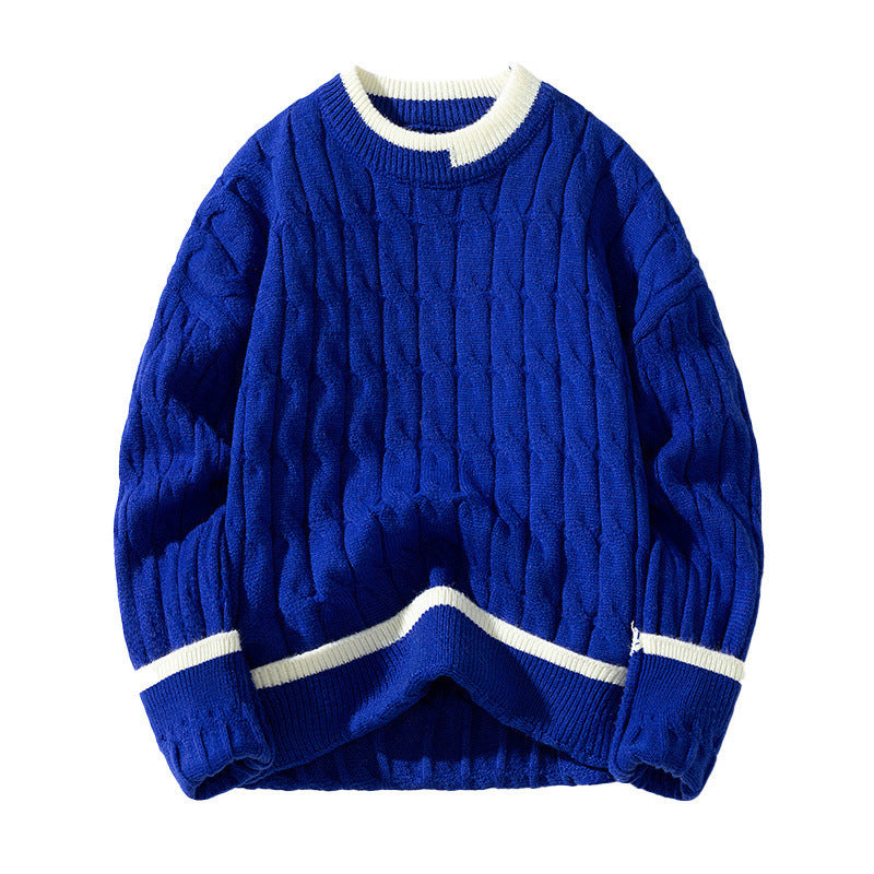 Fake Two Pieces Sweaters Men's Autumn And Winter New Bottoming Sweater