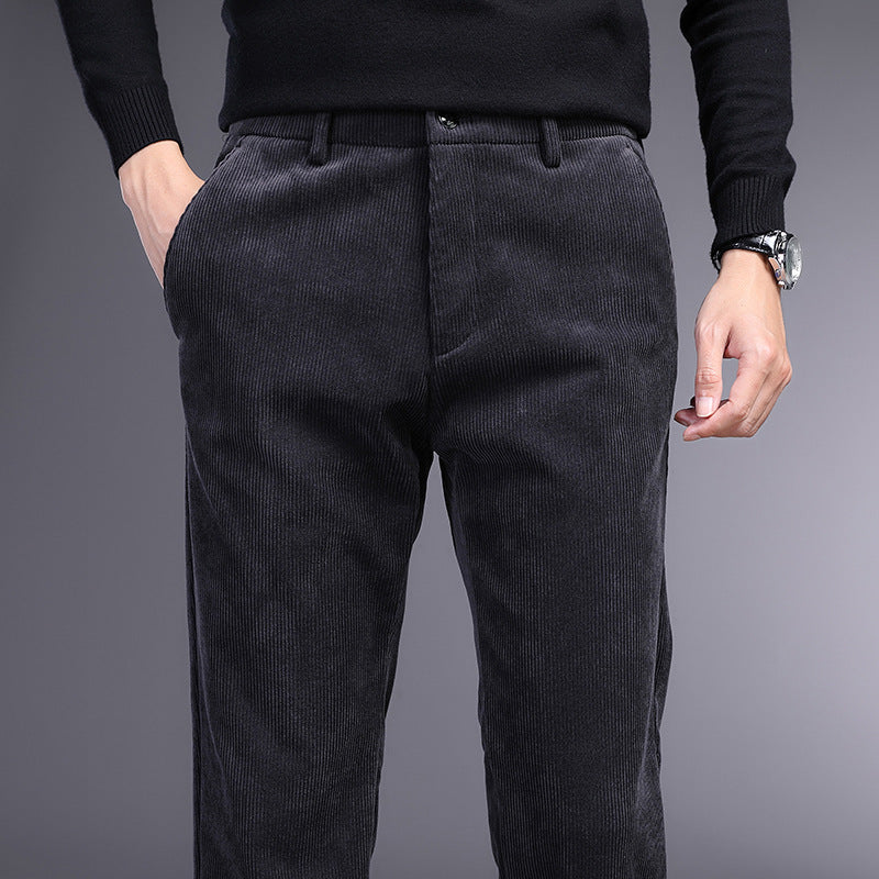 British Retro Middle-aged And Elderly Striped Pants