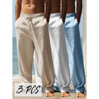 Men's Breathable And Loose Sports Straight Long Pants