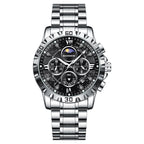 Automatic Non-mechanical Watch Steel Belt Waterproof Quartz Watch Men's Watch