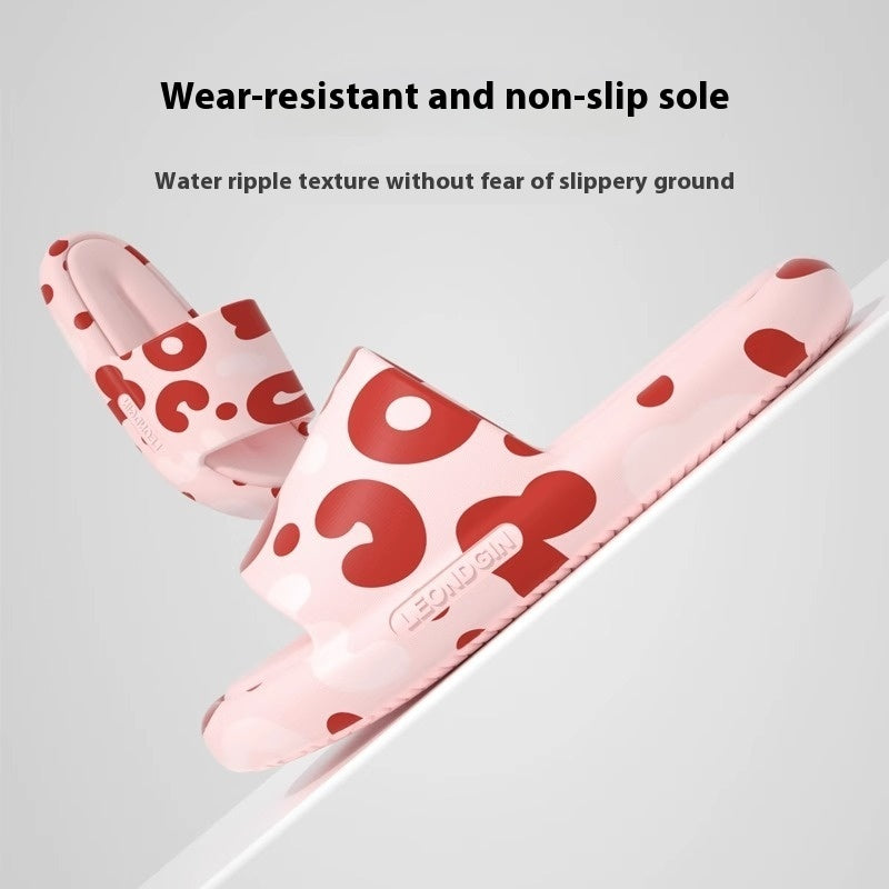 Liangorange Ins Slippers Women's Outdoor All-match Thick Bottom Mute Men