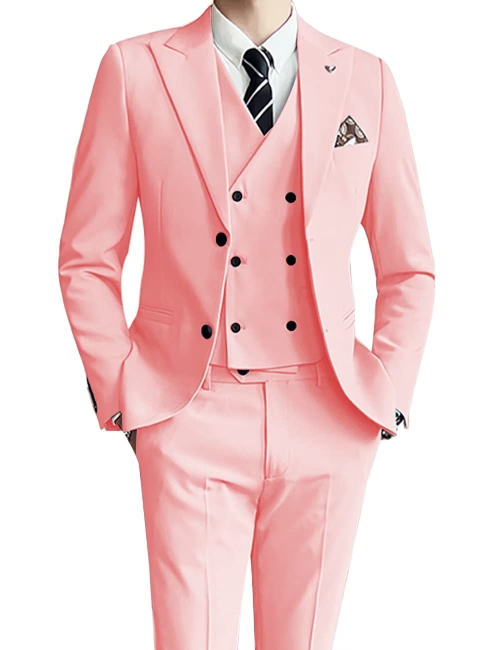 Men's Suit Set Three-Piece Suit Formal Wear
