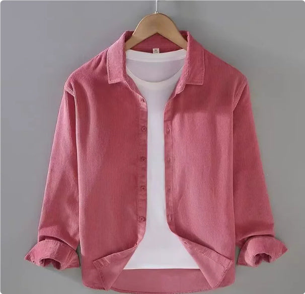 Men's Spring And Autumn High-end Corduroy Shirt