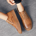 Lace-up Platform Korean Casual Shoes Retro Men's Shoes Board Shoes