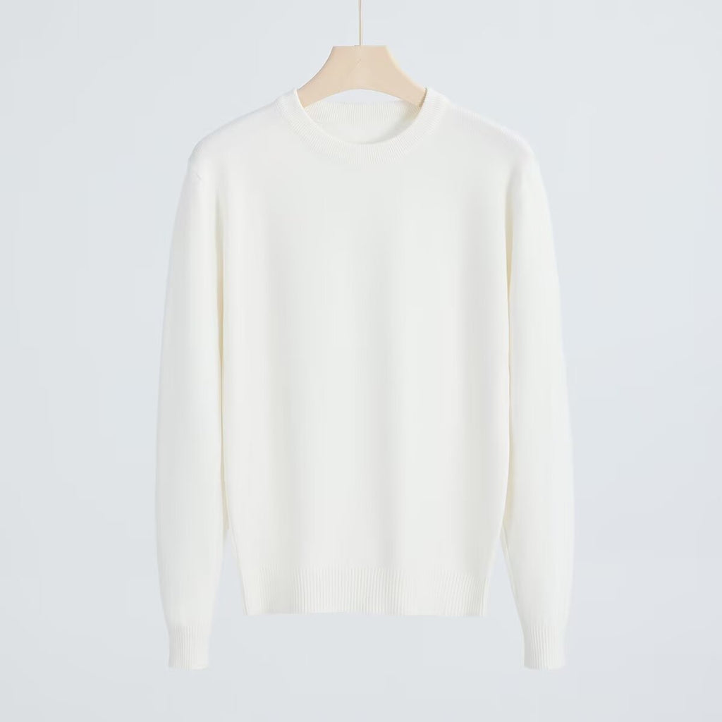 Crew Neck Casual Youth Warm Anti-Pilling Pullover Sweater