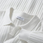 Men's Vertical V-neck Young Lapel Casual Sweater