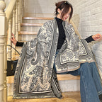 Female Versatile Fashion Thickened Warm Cashmere Scarf