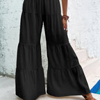 Women's Elegant Textured Casual Comfortable Long Pants