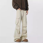 Retro High Street Fashion Trendy Trousers Trendy Men's Straight Casual Pants