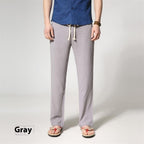 Men's Loose Straight Cotton And Linen Casual Pants