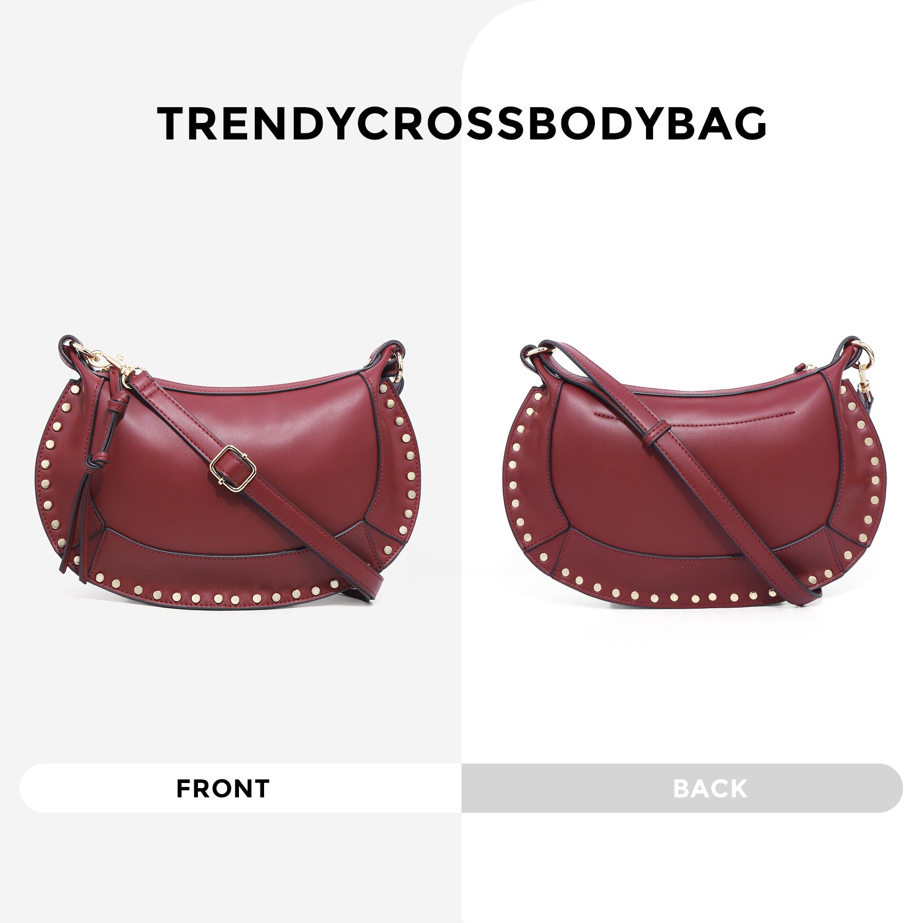 Single Shoulder Crescent Retro Women's Bag