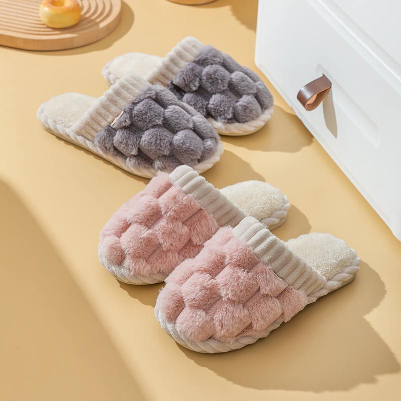 Cotton Slippers Women's Winter Home
