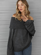 Long Warm Knit Sweater