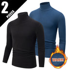 Autumn And Winter Men's Solid Color Versatile High-neck Base Layer Casual Fleece Top