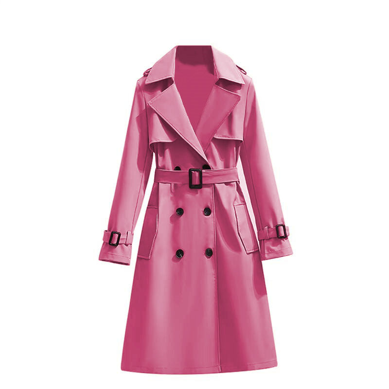 Mid-length Temperament Casual Trench Coat
